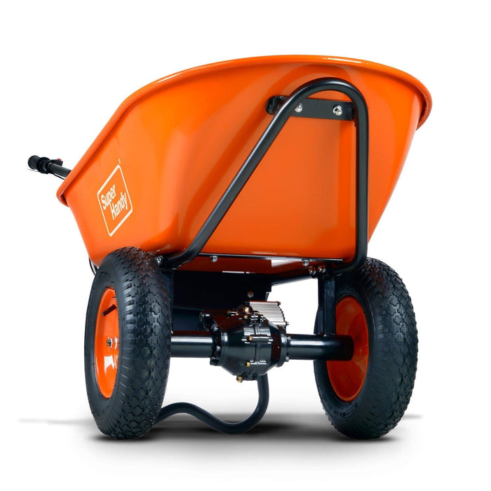SuperHandy Electric Dualie Wheelbarrow - 48V 2Ah Battery, 330Lb Max Weight GUO057-FBA