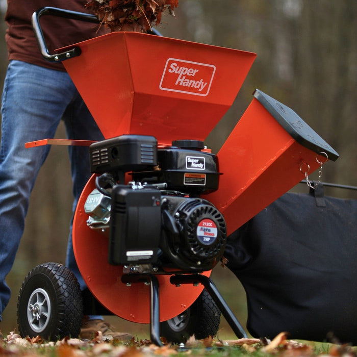 SuperHandy Wood Chipper Pro 3 in 1 - 7HP 212CC, 3" Max Branch Capacity GUO019