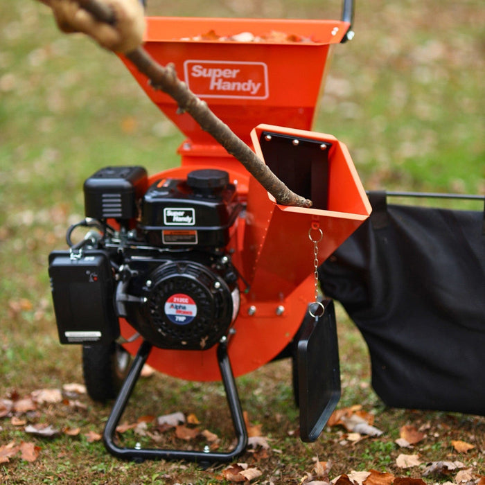 SuperHandy Wood Chipper Pro 3 in 1 - 7HP 212CC, 3" Max Branch Capacity GUO019