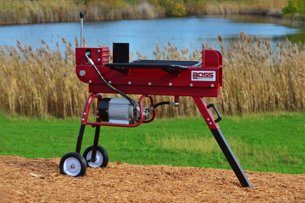 Boss Industrial Professional Grade Compact 10 Ton Electric Log Splitter with 2.5 hp Electric Motor ED10T20