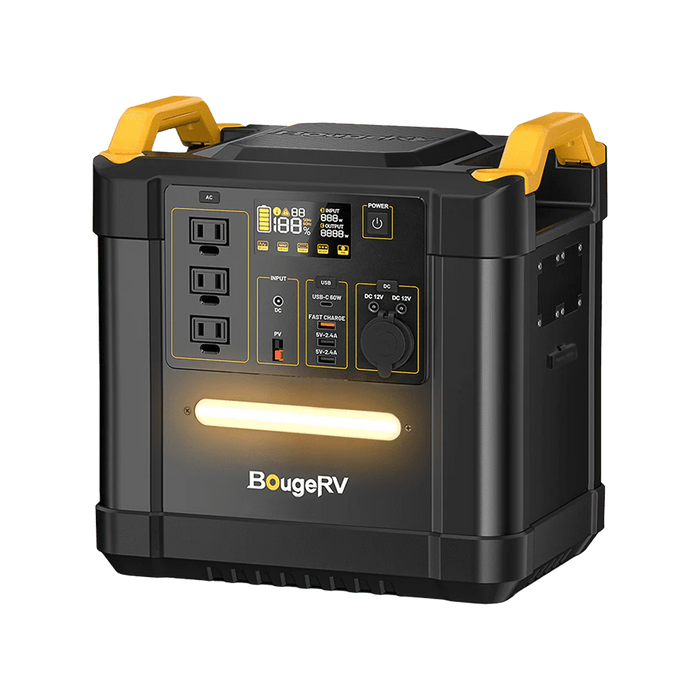 BougeRV ISE164 FORT 1500 1456Wh LiFePO4 Portable Power Station