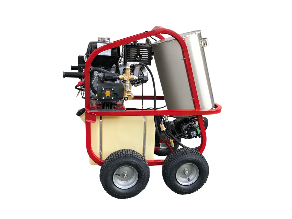 Pressure-Pro SH Series 4000 PSI 3.5 GPM Gas Powered Diesel Heated Hot Water Pressure Washer HONDA GX390 AR PUMP SH4004HH