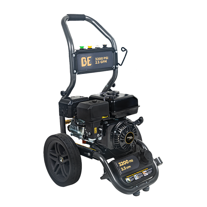 Be Power Equipment 3,200 PSI 2.5 GPM Cold Water Gas Pressure Washer with Powerease 212cc Engine and CP Axial Pump BE327PX
