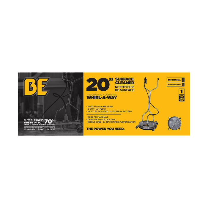 Be Power Equipment 20" Whirl-A-Way Surface Cleaner 85.403.009