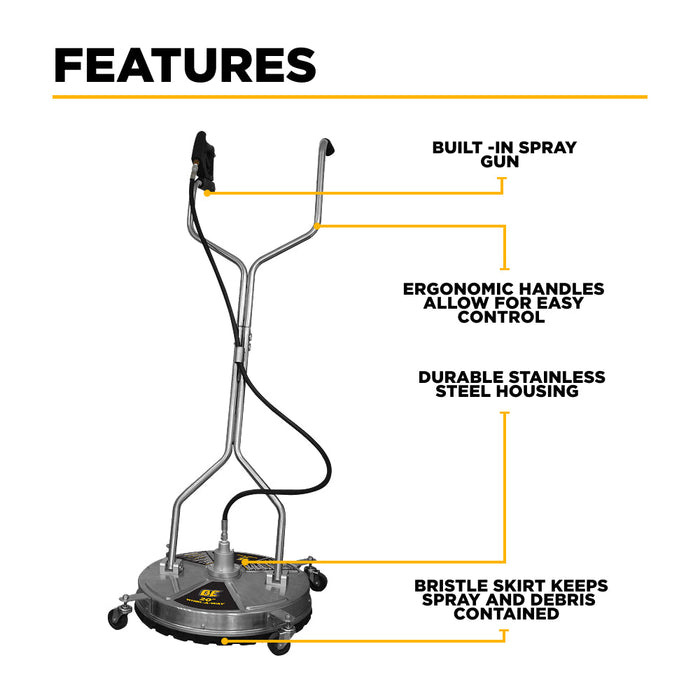 Be Power Equipment 20" Whirl-A-Way Surface Cleaner 85.403.009