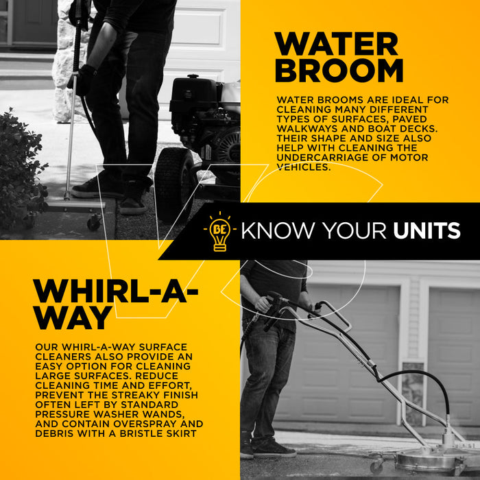 Be Power Equipment 24" Whirl-A-Way Surface Cleaner 85.403.010