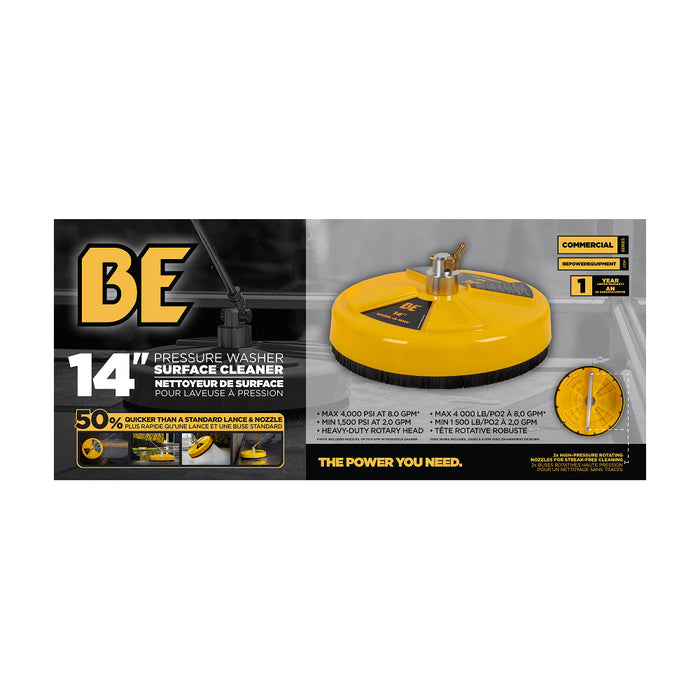 Be Power Equipment 14" Whirl-A-Way Surface Cleaner 85.403.014
