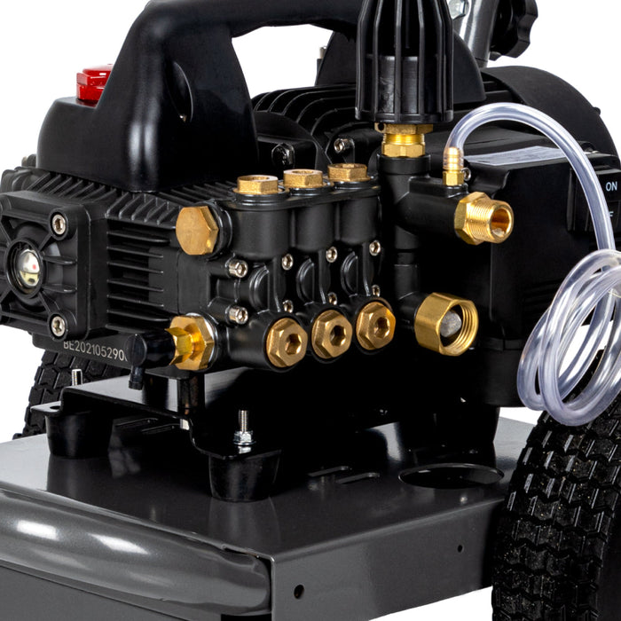 Be Power Equipment 1,500 PSI 1.6 GPM 1.5 HP Electric Pressure Washer with Powerease Motor and Triplex Pump - B1515EN