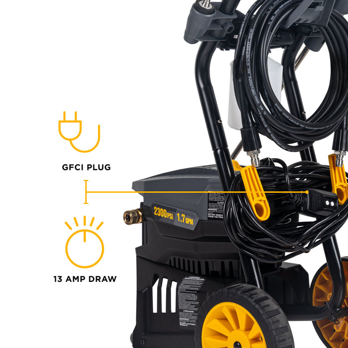 Be Power Equipment 2,300 PSI 1.7 GPM Cold Water Corded Electric Pressure Washer - P2317EN