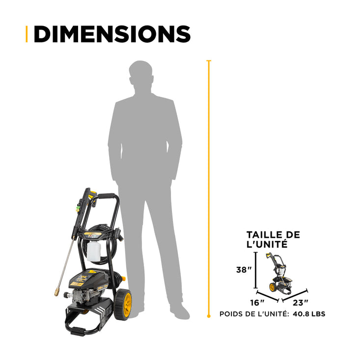 Be Power Equipment 2,700 PSI 1.3 GPM Cold Water Corded Electric Pressure Washer - P2713EN