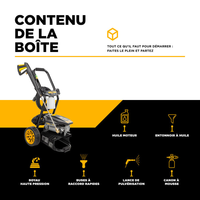 Be Power Equipment 2,700 PSI 1.3 GPM Cold Water Corded Electric Pressure Washer - P2713EN