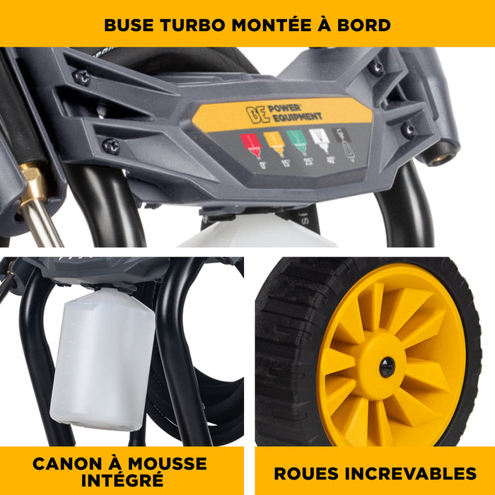 Be Power Equipment 2,700 PSI 1.3 GPM Cold Water Corded Electric Pressure Washer - P2713EN