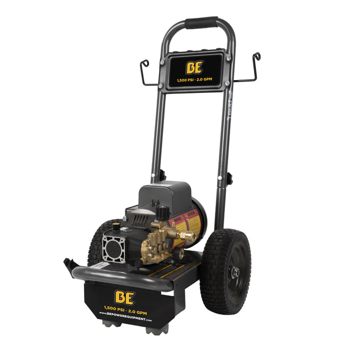 Be Power Equipment 1,500 PSI 2.0 GPM Cold Water Electric Pressure Washer with Baldor Motor and CP Triplex Pump - PE-1520EW1A