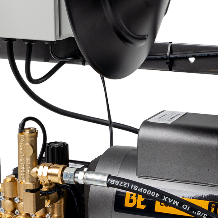 Be Power Equipment 1,500 PSI 2.0 GPM Wall Mount Cold Water Electric Pressure Washer with Baldor Motor and CP Triplex Pump - X-1520FW1ARH