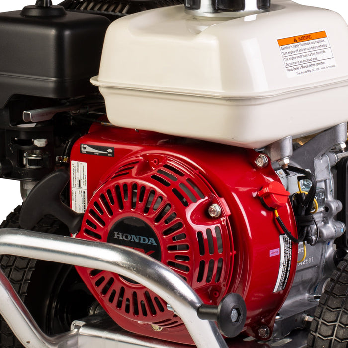 Be Power Equipment 3,100 PSI 3.1 GPM Cold Water Gas Pressure Washer with Honda GX200 Engine and CP Triplex Pump on Aluminum Frame - B3165HAAS