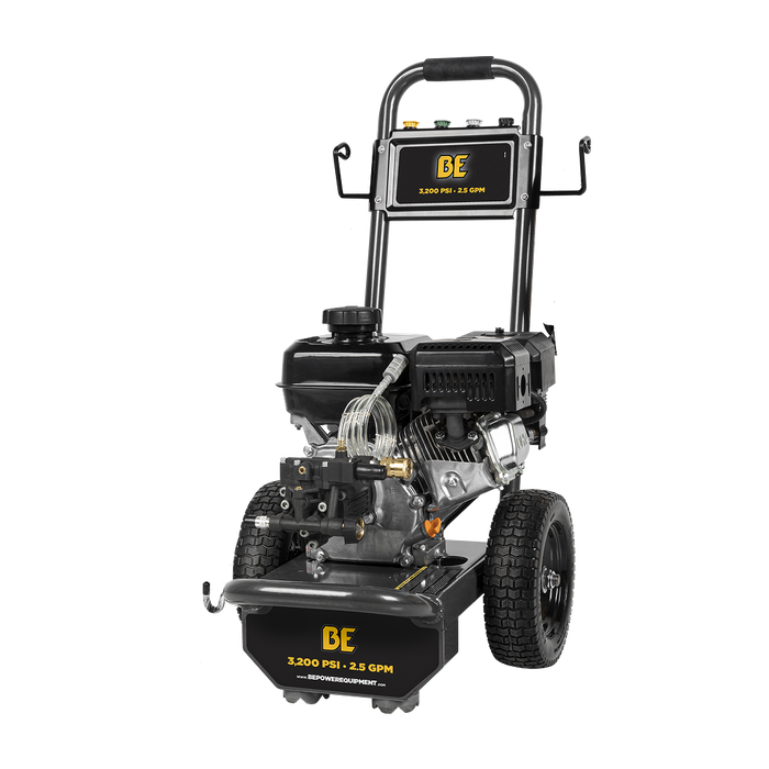 Be Power Equipment 3,200 PSI 2.5 GPM Cold Water Gas Pressure Washer Powerease 212CC Engine and CP Axial Pump - B327PX