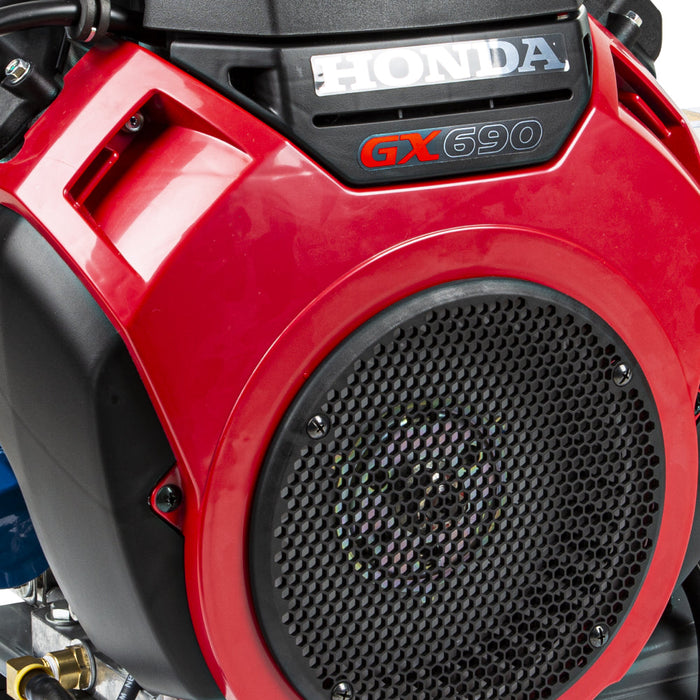 Be Power Equipment 4,000 PSI 8.2 GPM Truck Mount Cold Water Gas Pressure Washer with Honda GX690 Electric Start Engine and General Belt Drive Triplex Pump - B4024HETBGS