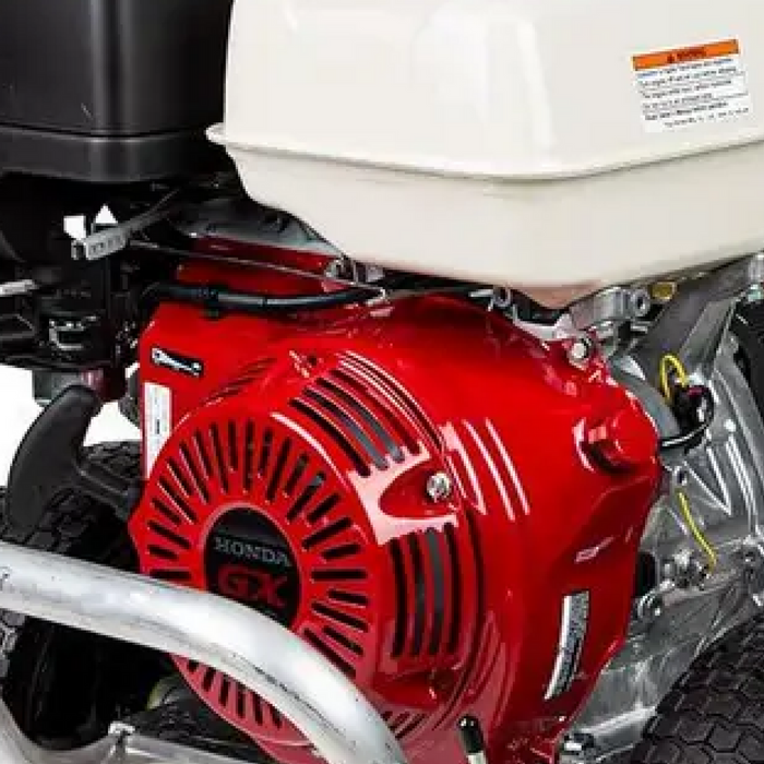 Be Power Equipment 4,200 PSI 4.2 GPM Cold Water Gas Pressure Washer Honda GX390 Engine and General Triplex Pump on Aluminum Frame - B4213HAGS