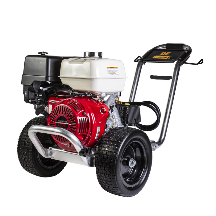 Be Power Equipment 4,200 PSI 4.2 GPM Cold Water Gas Pressure Washer Honda GX390 Engine and General Triplex Pump on Aluminum Frame - B4213HAGS