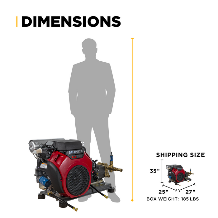 Be Power Equipment 4,200 PSI 8.5 GPM Cold Water Gas Pressure Washer - B4224HETBAS
