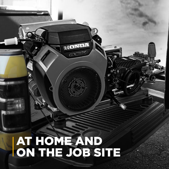 Be Power Equipment 5,100 PSI 5.5 GPM Truck Mount Cold Water Gas Pressure Washer with Honda GX690 Electric Start Engine and CP Belt Drive Triplex Pump - B5024HETBAS