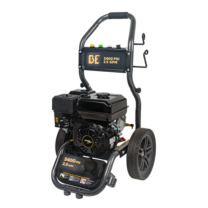 Be Power Equipment 3,400PSI 2.5GPM Cold Water Gas Pressure Washer Powerease 223cc Engine and CP Axial Pump - BE3475PX