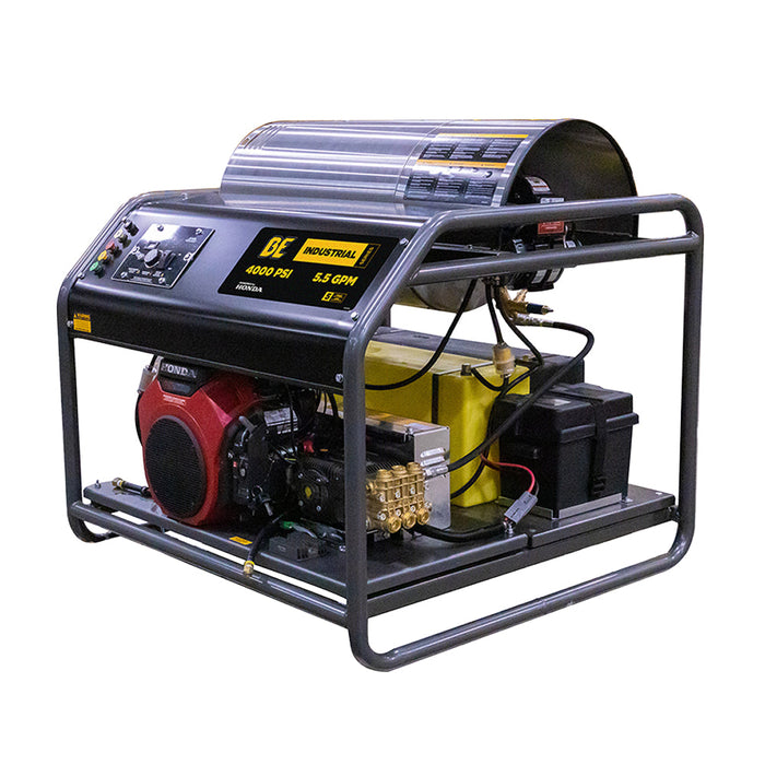 Be Power Equipment 4,000 PSI - 5.5 GPM Hot Water Pressure Washer with Honda GX690 Engine and CP Triplex Pump - HW4024HA12V