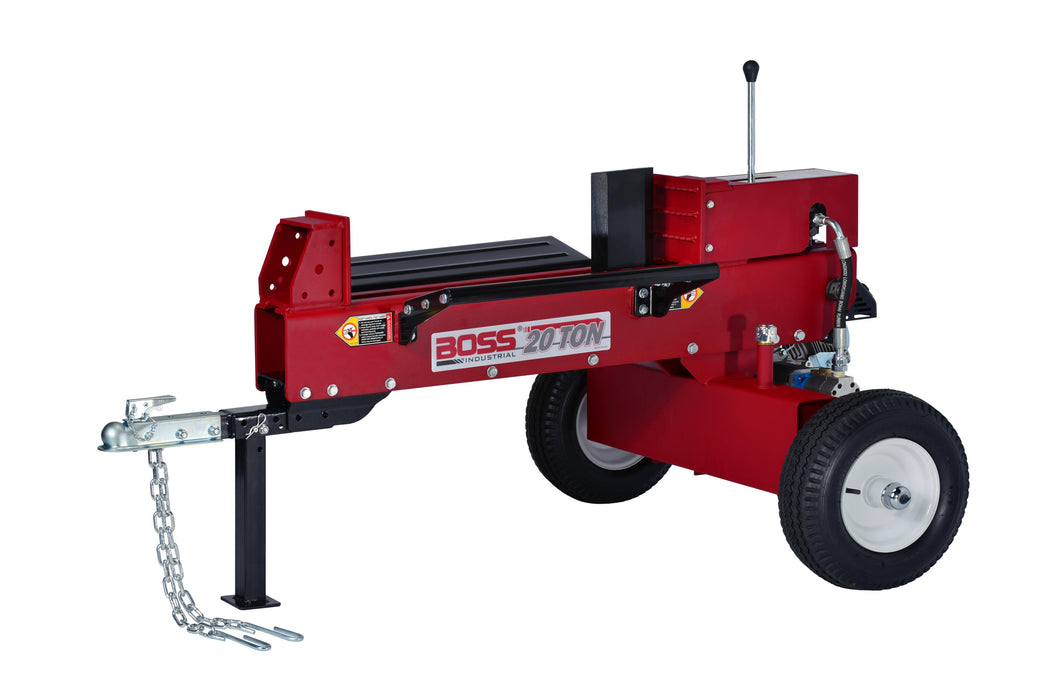 Boss Industrial Professional Dual Action 20 Ton Gas Log Splitter with 6.5 hp 4-cycle OHV Kohler engine GD20T24