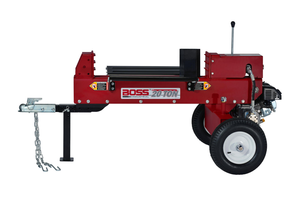 Boss Industrial Professional Dual Action 20 Ton Gas Log Splitter with 6.5 hp 4-cycle OHV Kohler engine GD20T24