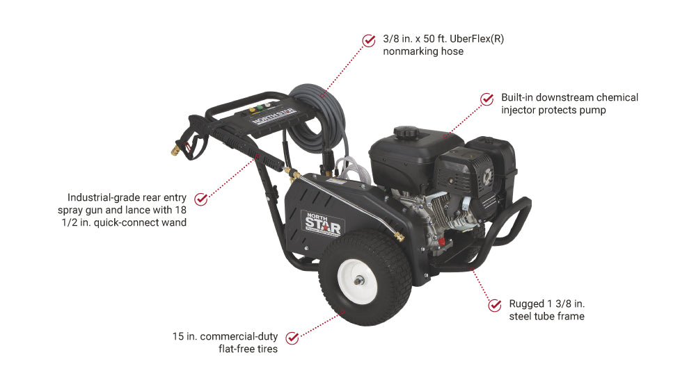 NorthStar Pressure Washer 4,000 PSI  5.0 GPM Gas E420 1571343