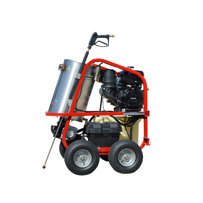 Pressure-Pro SH Series 4000 PSI 3.5 GPM Gas Powered Diesel Heated Hot Water Pressure Washer HONDA GX390 AR PUMP SH4004HH