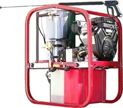 Pressure-Pro SH Series 3000 PSI 5 GPM Gas Powered Diesel Heated Skid Hot Water Pressure Washer Vanguard AR PUMP SK30005VH