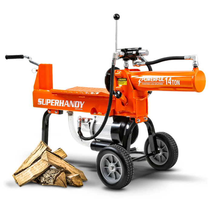 SuperHandy 14 Ton Electric Log Splitter - 120V Corded, 20" Max Log Length GUO084