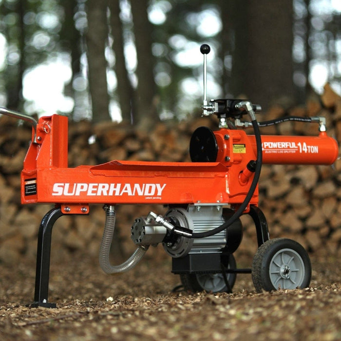 SuperHandy 14 Ton Electric Log Splitter - 120V Corded, 20" Max Log Length GUO084