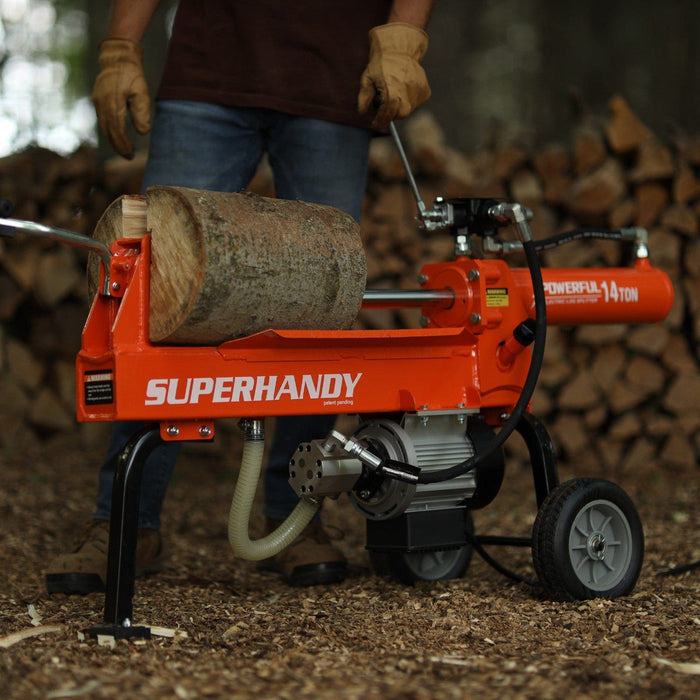 SuperHandy 14 Ton Electric Log Splitter - 120V Corded, 20" Max Log Length GUO084