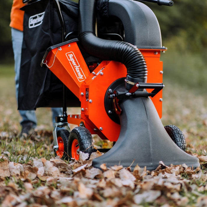 SuperHandy Wood Chipper & Leaf Vacuum- 7HP Engine, 10:1 Mulch Ratio, Max 2" Branches GUO128-FBA