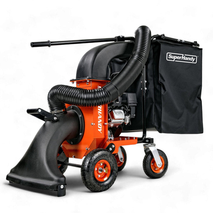 SuperHandy Wood Chipper & Leaf Vacuum- 7HP Engine, 10:1 Mulch Ratio, Max 2" Branches GUO128-FBA