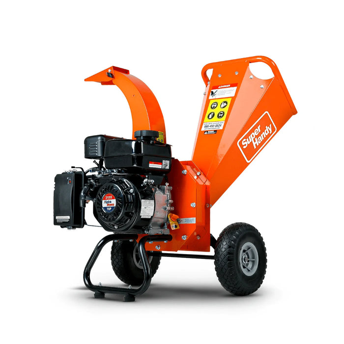 SuperHandy Wood Chipper Mini - 7HP 212CC, 3" Max Branch Capacity GUO035-FBA